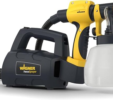 WAGNER Fence & Decking Paint Sprayer | For fences, sheds, decking, garden furniture, Covers 5 m² in 9 min, 1400 ml capacity, 460 W, 1.8 m hose